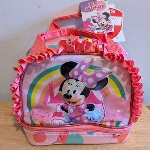 Kids Girls School Lunch Bag Disney Minnie Mouse